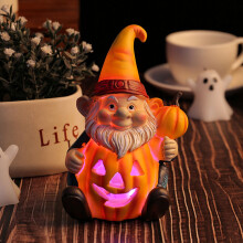 Tacar Ornáidí Crann Mionsamhail Oíche Shamhna 3.15*3.94*5.51" - Draoi Roisín, Pumpkin, Lantern, Taibhse, Damhán Alla, Cloigeann le haghaidh
