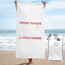 Stolz, ein kleines Wiener Strandtuch zu haben – Mikrofaser-Badetücher, weiche Stranddecke für Parade, Schwimmen, Yoga – Damen und Herren
