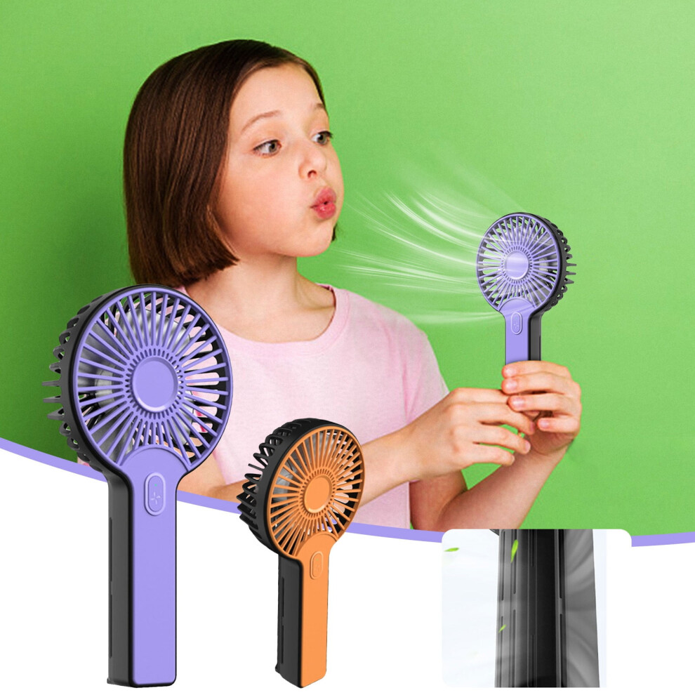 Handheld Portable Fan 13H Runtime, 2000Mah Usb Rechargeable Mini Fan With 3 Speeds, Compatible With Personal Cooling For Bedroom 9395123964324