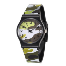 SUITABLE FOR ALL STYLES!Camouflage Children Watch Quartz Wristwatch For Girls Boy Yellow 60% off!