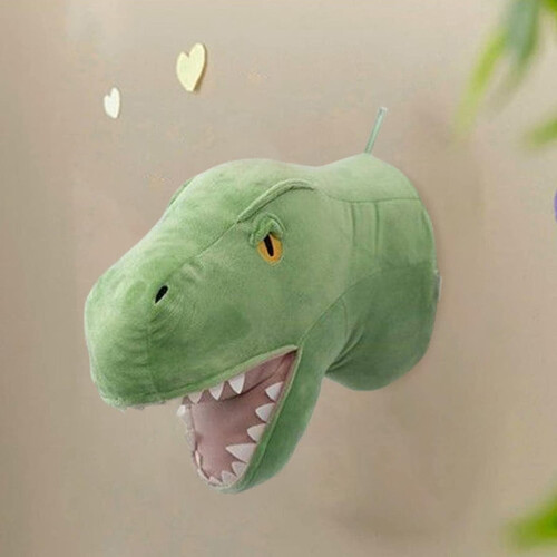 Conjunto de 2 peças de enfeites de parede de dinossauro 3D para quarto, sala de estar e quarto de bebê. 1