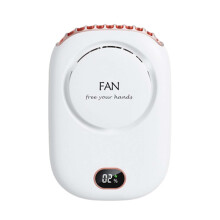 Rechargeable Mini Fan with Waist Clip, 3 Speed Adjustable Leafless Fan, Portable Handheld Fan for Home Office Outdoor Travel, Compatible with USB