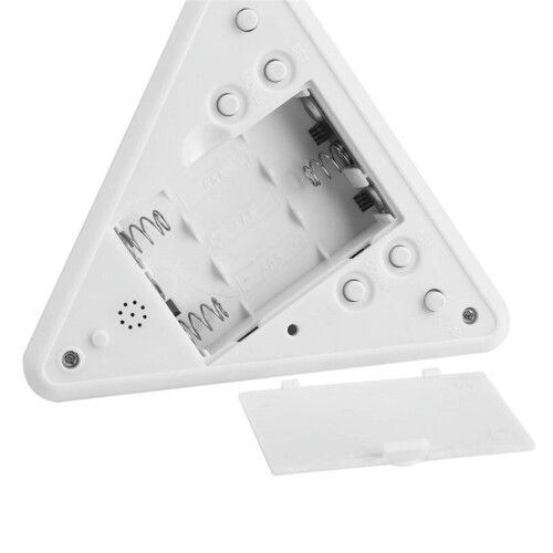 Yosoo Digital LCD Alarm Clock, White 7 LED Color Changing, Snooze Function, Thermometer Display 2