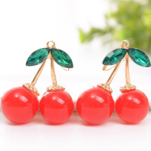 1 ζευγάρι σκουλαρίκια με γάντζο, κοσμήματα Leaf Cherry, μακράς διαρκείας λαμπερά