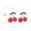 1 ζευγάρι σκουλαρίκια με γάντζο, κοσμήματα Leaf Cherry, μακράς διαρκείας λαμπερά 5