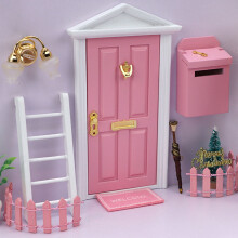 Hesroicy Mini Fairy Door Korroosionkestävä Kosteudenkestävä Mikrokoristeinen Satuoppimislelupakkaus Lapsille