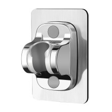 Adjustable Shower Head Holder with Strong Adhesive, No Drill Wall Mount for Bathroom Home Use