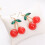 1 ζευγάρι σκουλαρίκια με γάντζο, κοσμήματα Leaf Cherry, μακράς διαρκείας λαμπερά 3