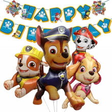 kpl pentuilmapalloja, jahtauskoirailmapalloja, jotka ovat yhteensopivia Marshall-koirailmapallojen, Paw Patrol -ilmapallojen ja
