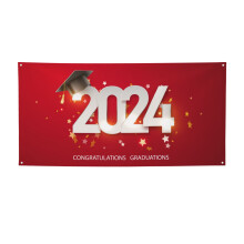 2024Abiturientit2024Valmistujaisjuhlien banneri, keskikokoinen, useita kokoja, polyesteristä ja Oxford-kankaasta valmistettu ripustusköysi