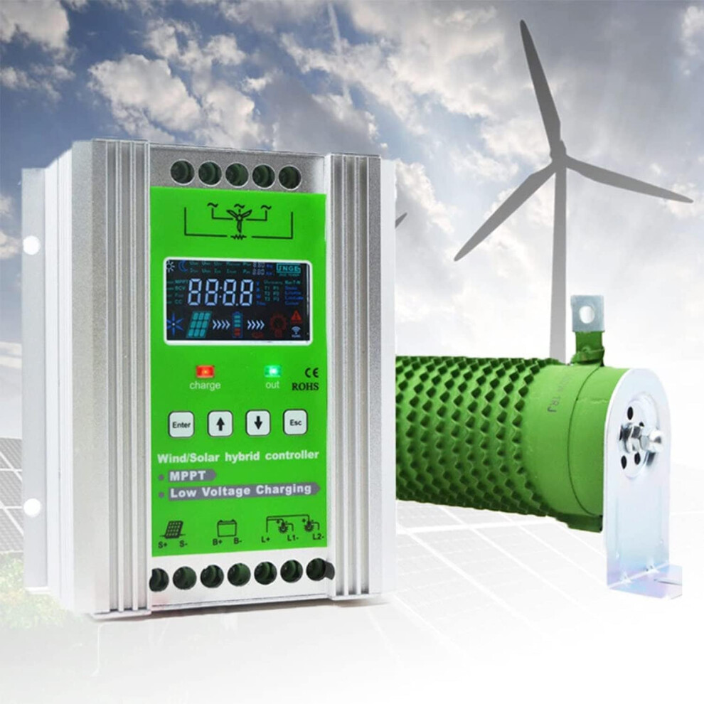 6000W Mppt Wind Solar Hybrid Charge Controller 12V 24V 48V With Lcd For Lithium And Lead Acid 9164114623607