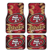 Πατάκια αυτοκινήτου SF49ers, Συμβατά με SUV, Van, Sedan, Φορτηγά, 4 τεμάχια αντιολισθητική