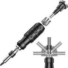 13-in-1 Screwdriver, Portable Multipurpose Ratchet Screwdriver Set With 180 Rotating Screw Head And Extensions, For Outdoor And Daily Repairs