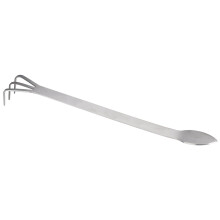 Bonsai Tool - 2 en 1 Bonsai de Acero Inoxidable y Herramienta de jardinería Rastrillo de raíces + Espátula