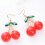 1 ζευγάρι σκουλαρίκια με γάντζο, κοσμήματα Leaf Cherry, μακράς διαρκείας λαμπερά 6