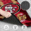 Πατάκια αυτοκινήτου SF49ers, Συμβατά με SUV, Van, Sedan, Φορτηγά, 4 τεμάχια αντιολισθητική 3