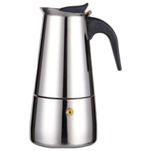 Uanit 300ml Ανοξείδωτη κατσαρόλα Moka συμβατή με επαγωγική, ηλεκτρική, κεραμική εστία -