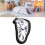 Melting Clock Decorative Table Clock with ELECTROPLATED Metal Paint for Office Home Retro 3