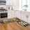 Kitchen Carpet (2 Pieces) Pumpkin Kitchen Carpet Washable Cushion Comfortable Kitchen Carpet Set 2