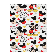 Měkká a pohodlná deka s motivem Mickey Mouse, plyšová, lehká, teplá, plyšová flanelová deka a přehozy na gauč, rozkládací pohovku