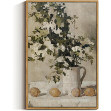 Arte de parede grande Asporic Ocean, impressão em tela vintage de paisagem marinha, pintura de paisagem relaxante para quarto, banheiro ou
