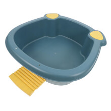 Laundry Wash Basin with Integrated Washboard, Small Soaking Tub, Durable PP for Home Cleaning