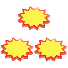 300 stk. 11x6 cm prismærke reklamepapir eksplosionsklistermærke specialprismærke