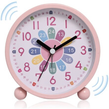 Despertador infantil digital silencioso, despertador educativo, relógio de aprendizagem, relógio infantil, despertador analógico compacto para