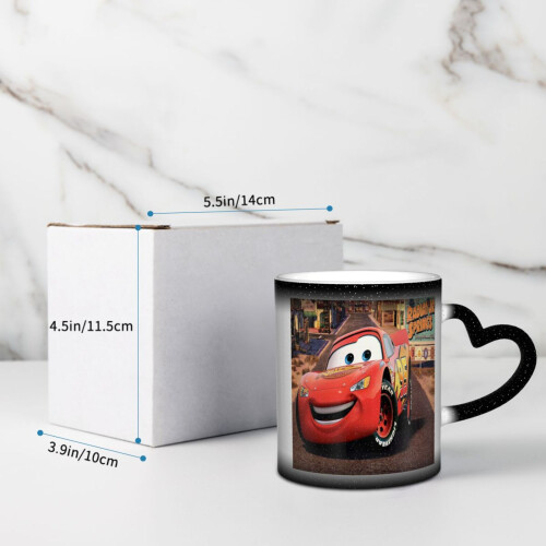 Κούπες Cars Lightning Mcqueen Κύπελλο με Αλλαγή Χρώματος και Εικόνα, Θερμοευαίσθητο 1