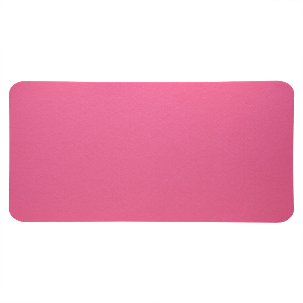 Emoshayoga Mouse Pad 68X33cm, Felt Laptop Desk Mat, Anti-Static Office Computer Mousepad (Pink) Pink 9395123188546