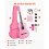 Violão Clássico - DUOKU - M5831 - 96 cm - Tilleul - Cor Rosa 2
