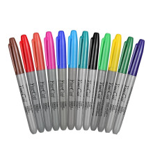 Piercing-Hautmarker mit zwei Spitzen, Markierungsstift, Tattoo-Stift, 12 Farben, einfache Anwendung