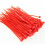 250 abraçadeiras de nylon reforçadas de 4 polegadas (10 cm) e 18 libras (8 kg) - Vermelhas 3