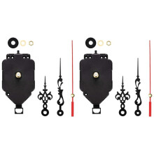 2 Set Kit per movimento orologio fai da te Movimento oscillante con lancette Parti di ricambio per orologio al quarzo per riparazione M