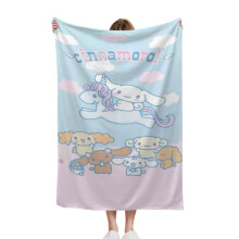 Manta de franela de anime Sanrio, cálida y súper suave. Ideal para sala de estar y dormitorio. Regalo perfecto para amigos, compañeros de trabajo,
