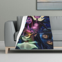 Manta polar de Pesadilla antes de Navidad, manta súper suave y acogedora compatible con la decoración del hogar, felpa cálida y ligera para sofá