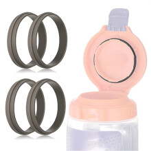Confezione da 4 anelli di tenuta in silicone alimentare, senza BPA ed elastici, diametro 3,5 cm, guarnizioni di ricambio per tappi di bottiglie