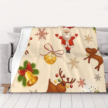Manta navideña de forro polar súper suave y acogedora, ideal para hombres, mujeres, personas mayores y niños. Características: súper suave, 40"