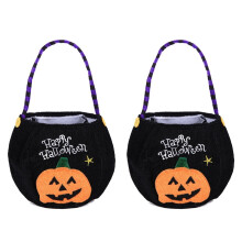 2 ks halloweenskych cukríkových vrecúšok, darčekové tašky s tekvicou na Halloween pre deti, párty darčeky a dekorácie