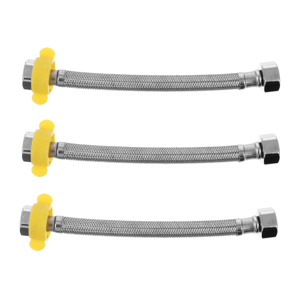 3Pcs 304 Stainless Steel Shower Hose Bathroom Handheld Connection Tube 9395123414874