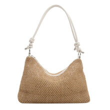 Trendige Strohtasche für den Sommer, ideal für Damen und Mädchen, große Strandtasche, Reisetasche, Schultertasche, Urlaubstasche, Umhängetasche,