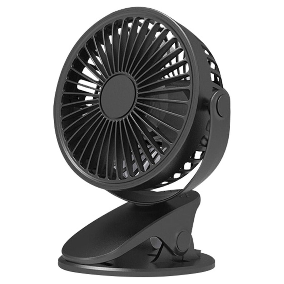 6" Clip Fan, 3 Speeds, Strong Airflow, Usb Plug, Ultra Quiet For Office Dorm, Portable Desk Fan With Sturdy Clamp 9395123414973