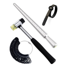 Ring Sizer Measuring Tool Set, Ring Sizer with Magnifying Glass, Integrated Conical Solid Ring Mandrel for Ring Repair