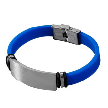 Modisches, schlichtes Unisex-Armband aus Metall und Silikon – das perfekte Geschenk für Paare