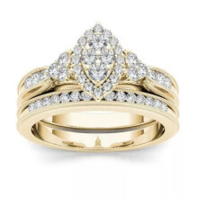 RSAMD Prachtige 18k geelgoud vergulde ringen voor dames, witte trouwringen, maat 6-10-6-#3