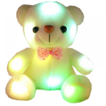 LED plyšoví medvídci, plyšové hračky, roztomilé žluté svítící medvídky, kreativní barevné svítící panenky, dárky do ložnice, pro