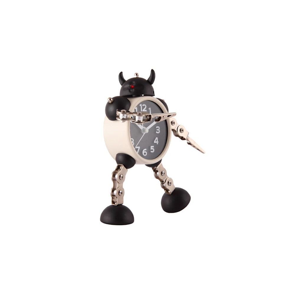 Robot alarm clock for kids, boys, analog alarm clock