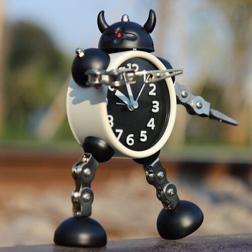 Robotväckarklocka för barn, pojkar, analog väckarklocka 1