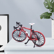 Begine Mini Drop -ohjaustanko polkupyörälle, punainen, pyörän metallimalli, polkupyörän lelut, polkupyörän mallin koriste-esineet,