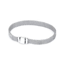 Originale 925er Sterlingsilber-Armbänder, Armreifen, Herz-Clip-Anhänger, Perlen, Schlangenketten für Damen, Roségold, DIY-Luxusschmuck LJQ